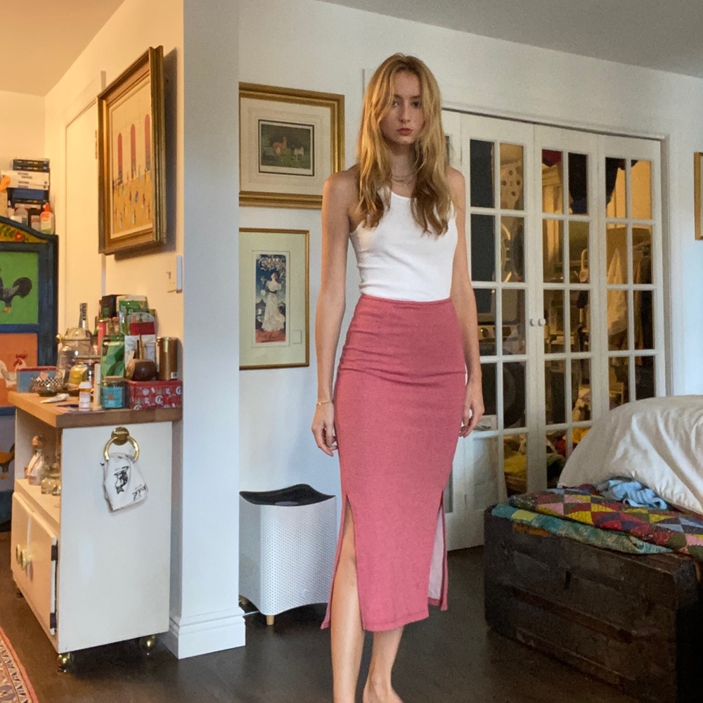 Free people comfy cute midi skirt